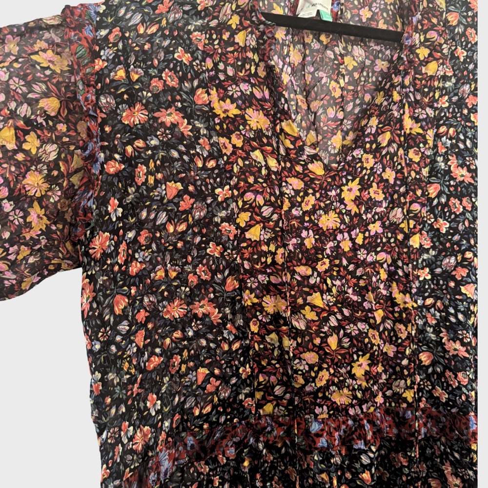 Anthropologie Floral Long-Sleeve Dress - Picture 2 of 7